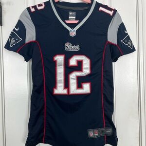 NFL New England Patriots Tom Brady On Field Jersey with Red Stripe